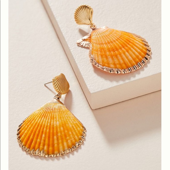 Anthropologie Jewelry - Anthropologie Shell Earrings